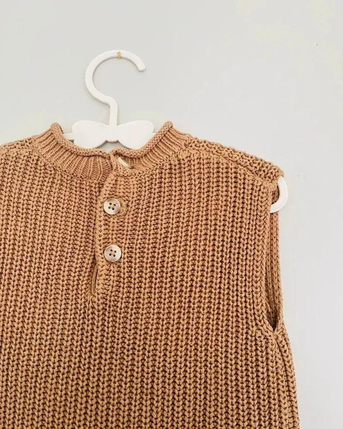 Pull sans manches en mailles 12 mois - Kiabi - photo numéro 3
