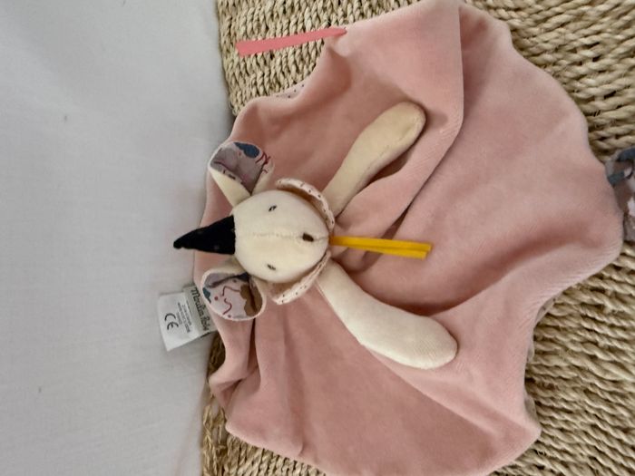 Doudou plat souris rose Mimi Il était une fois MOULIN ROTY - photo numéro 1