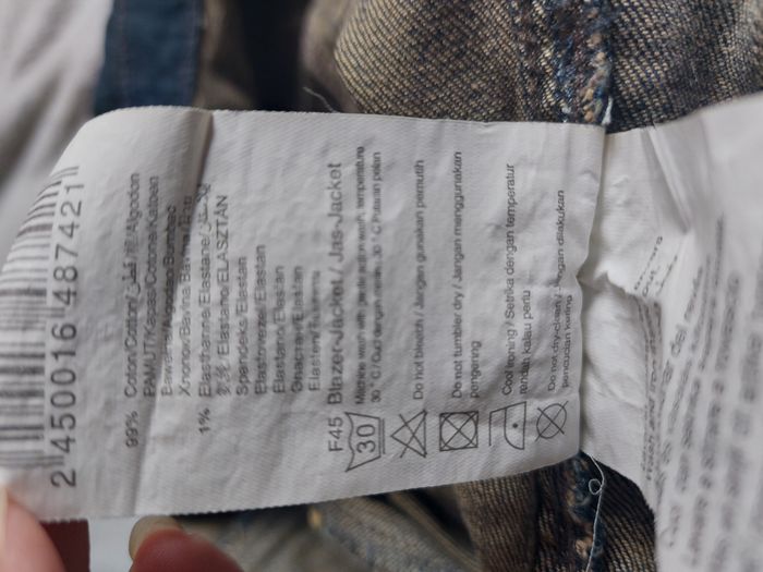 Veste en jean bleu brut Camaieu taille 38 - photo numéro 10
