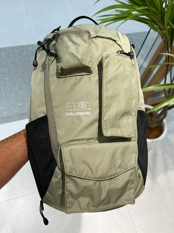 Sac à dos kaki en nylon à logo numérique édition Salomon