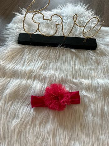 Très beau bandeau fleur 🥰 rouge claires neuf