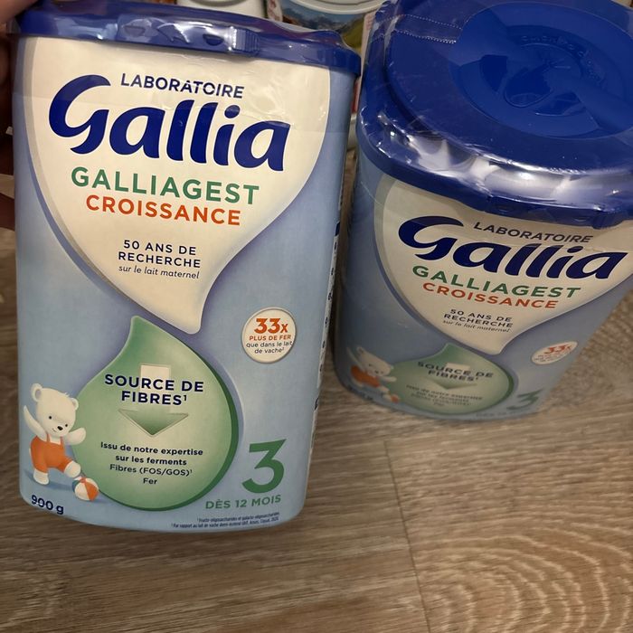 Lot de 2 boîtes de lait Galliagest croissance