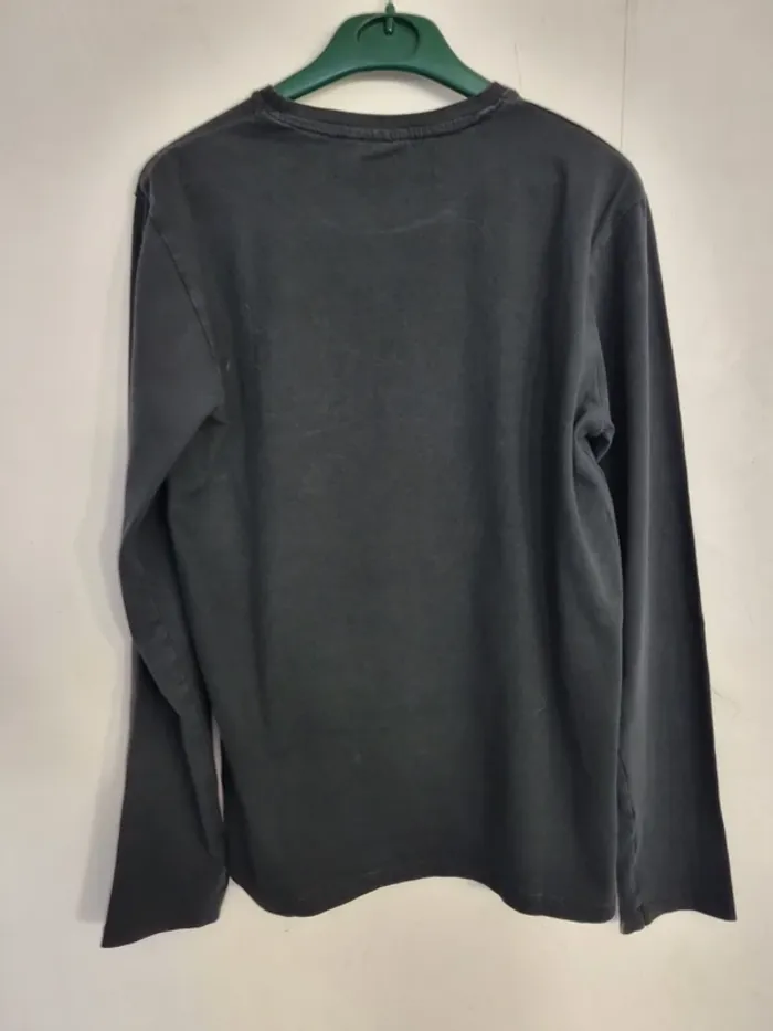 T-shirt à manches longues homme - Taille S / 36 - Rivaldi - Noir flocage vintage - photo numéro 4