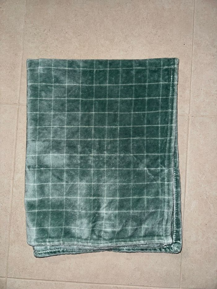 Couverture microdoux imprimée carreaux 75x100 cm Carreaux - Plaid bébé / enfant - photo numéro 4