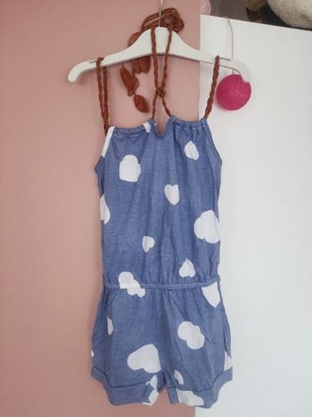 Combinaison short a cœurs