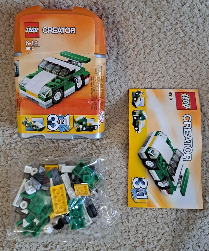 🏗 Lego Creator 3 in 1 - 6910 Mini Sports Car - comme neuf