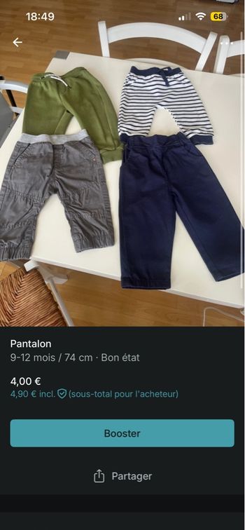 Lot pantalon 