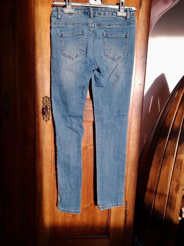 Jean bandes argentés - photo numéro 6