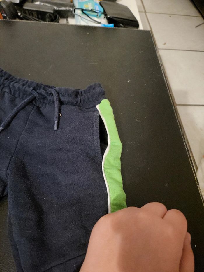 Jogging bleu marine et vert 3 ans orchestra - photo numéro 4