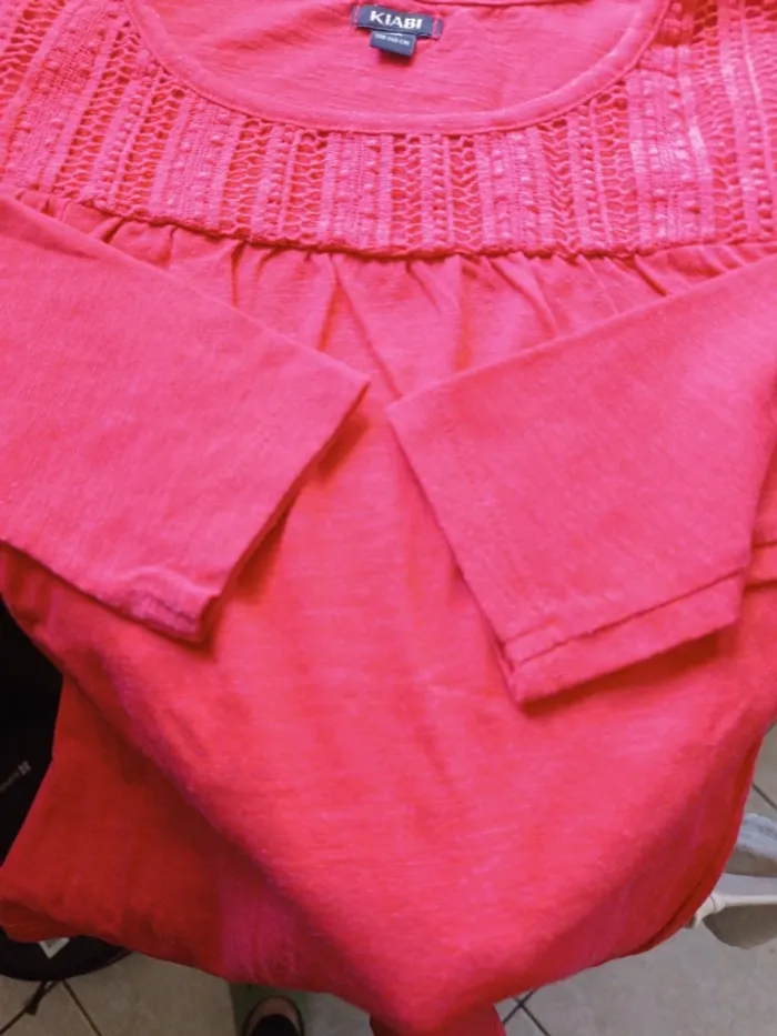 Blouse fuchsia Kiabi 10A - photo numéro 4
