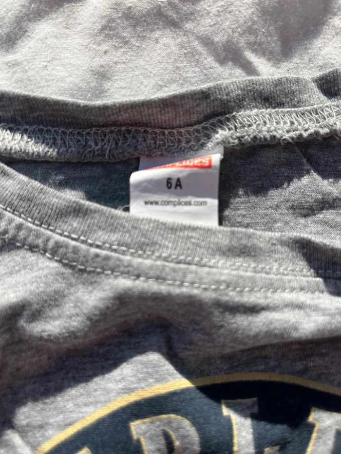 T shirt manche longue 6 ans gris complice - photo numéro 3