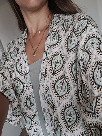 Poncho à motifs bohèmes