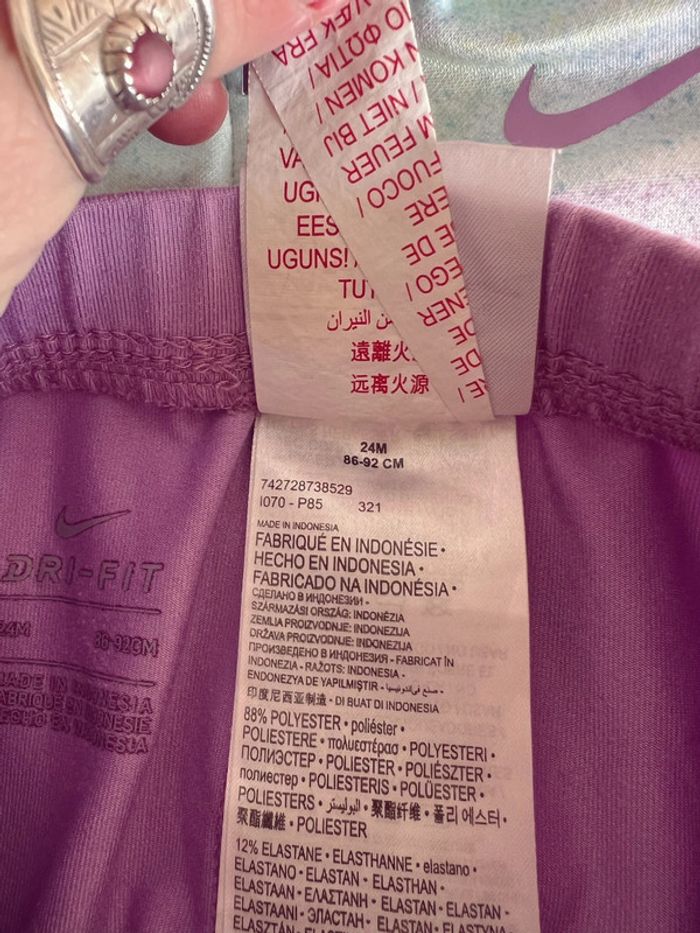 Ensemble de jogging survêtement nike violet et pastel - photo numéro 7