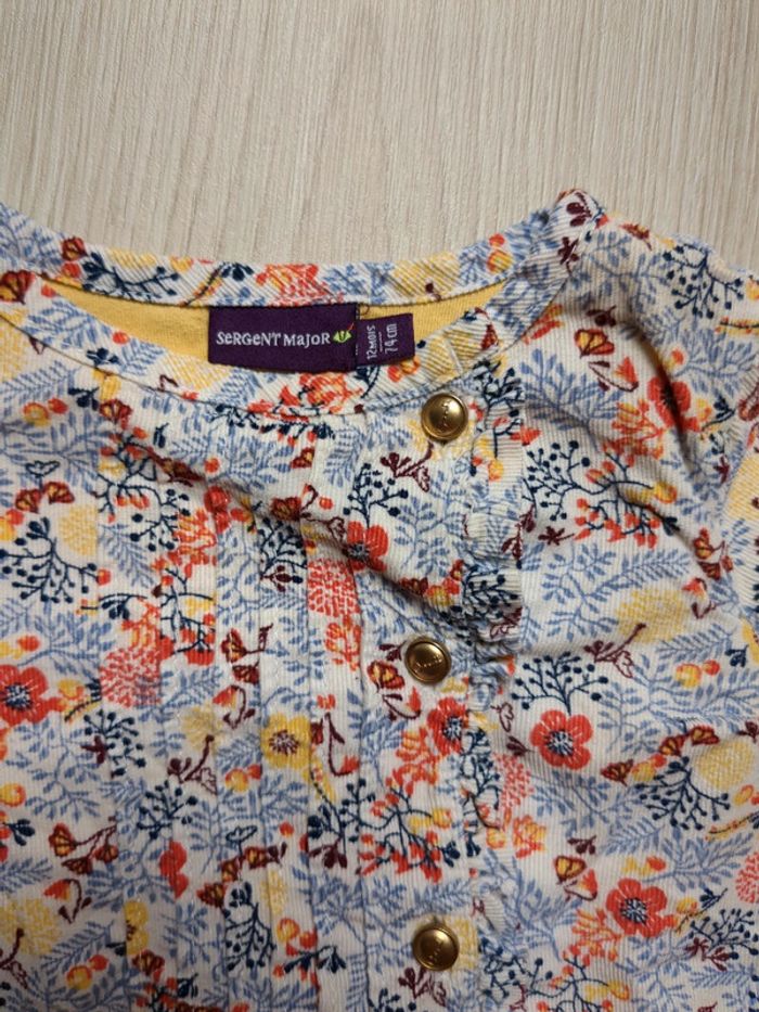 12 mois Gilet fleuri Sergent Major - photo numéro 3