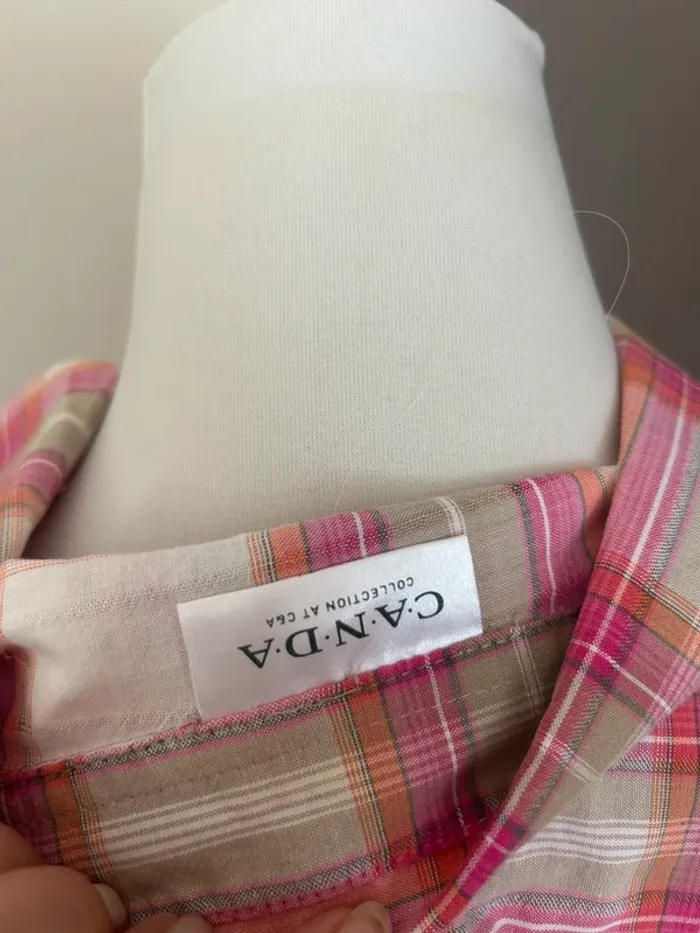 Canda by CA, chemise à carreaux femme, taille 40 - photo numéro 5