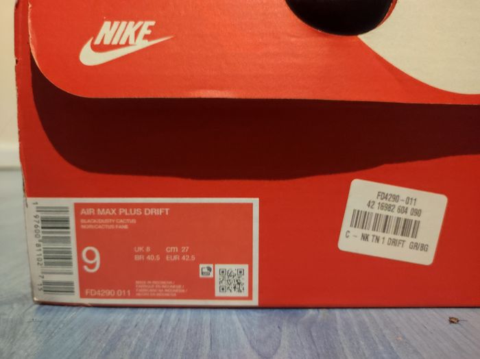 TN Nike air max tuned 1 drift -42.5 - Neuf avec boite - photo numéro 7