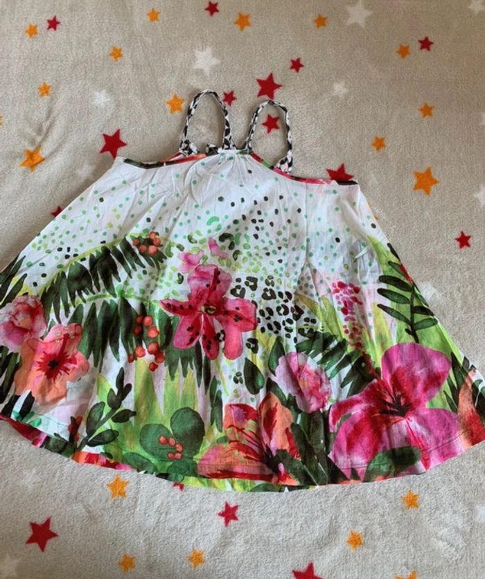 Robe d’été Catimini 6 ans Blanche et Multicolore - photo numéro 8