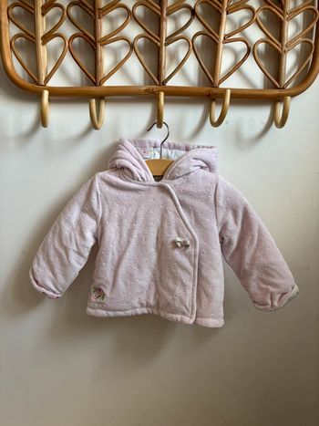 Manteau chaud rose pastel 6 mois Sergent Major