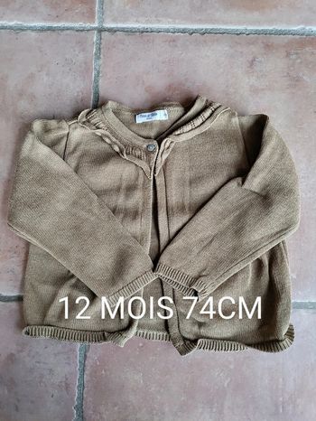 Gilet 12 mois 74 cm