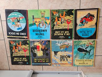 Vends lot 8 bd tintin simples 