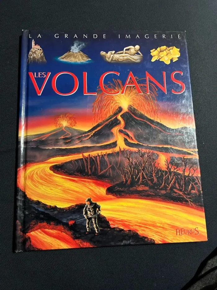 Livre pour enfants la grande imagerie fleurus les volcans