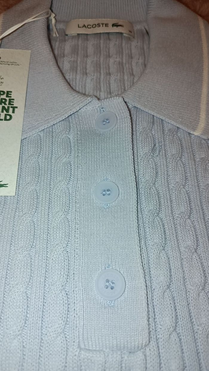 Pull torsadé lacoste manche courte - photo numéro 4