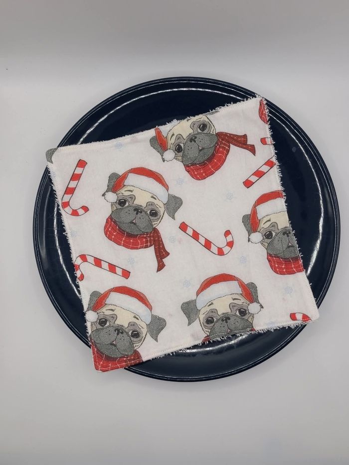 Lot de serviette de noel fait main - photo numéro 2