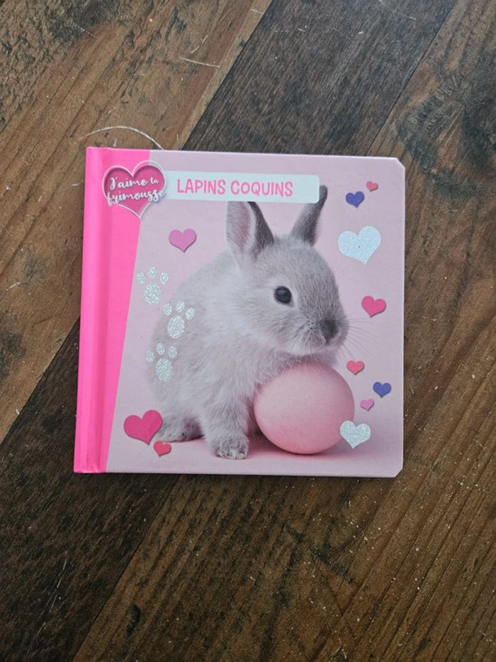 Livre Lapin coquins J'aime ta frimousse