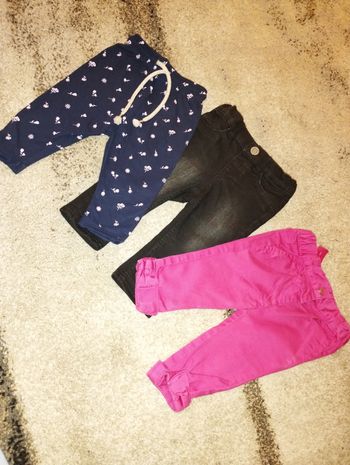 Lot pantalons bébé fille 6 mois