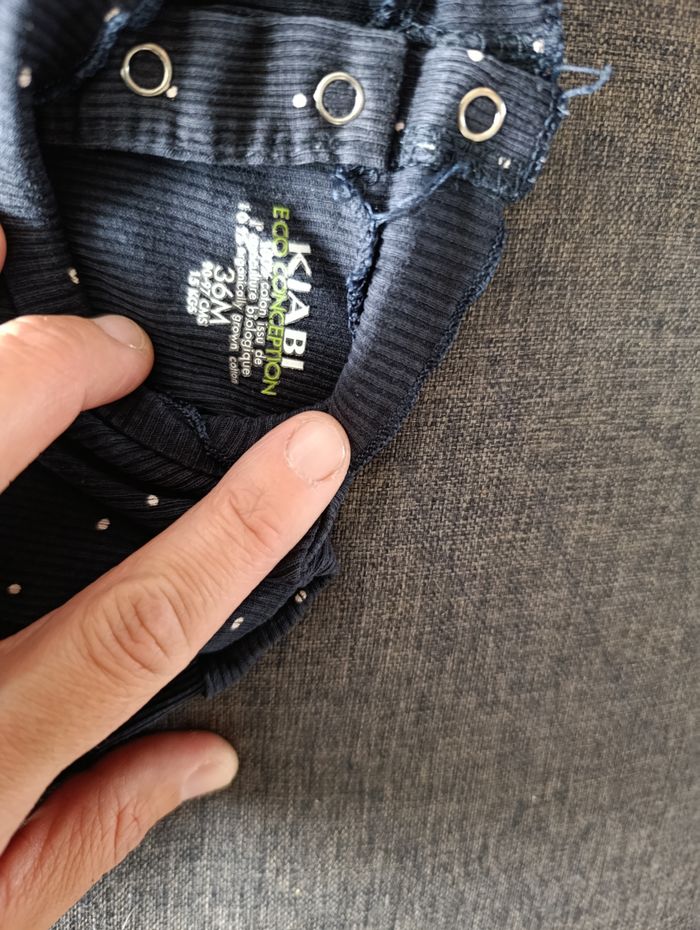 tee shirt en maille côtelée taille 3 fille - photo numéro 2