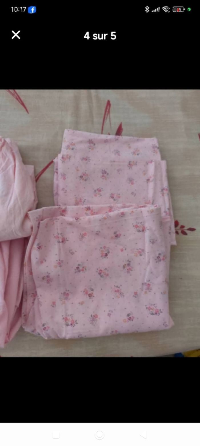 Lot de 4 draps housse 1 personne - photo numéro 4