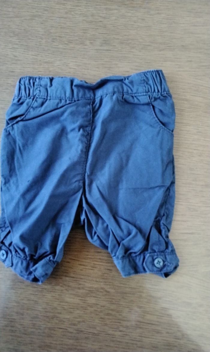 Short,bleu marine, Brioche, 1Mois