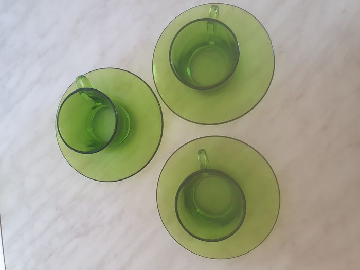 Tasses et sous-tasses à café vintage - photo numéro 3