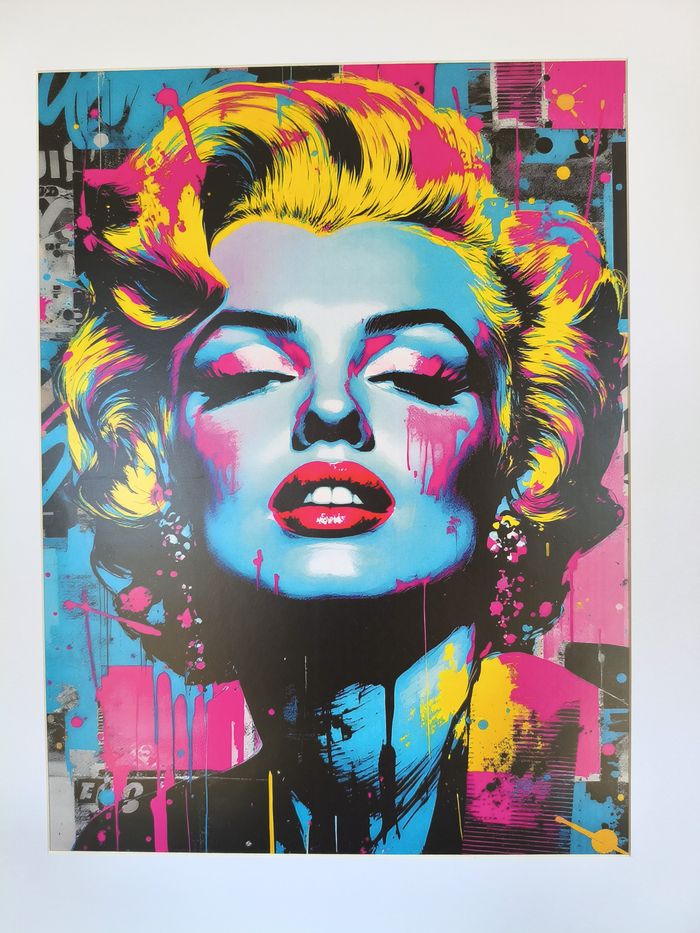 Affiche poster A3 (29,7×42 cm) Marilyn Monroe pop art street art coloré – déco murale vintage modern - photo numéro 3