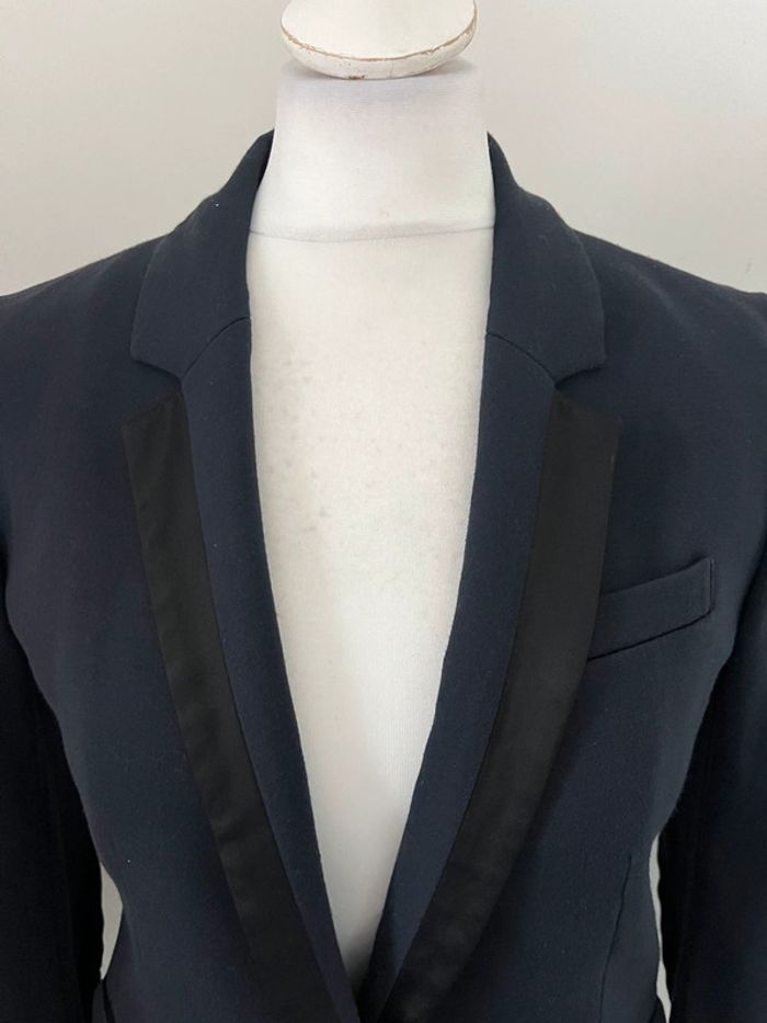 Veste blazer marine et noir cintré Ikks M - photo numéro 3