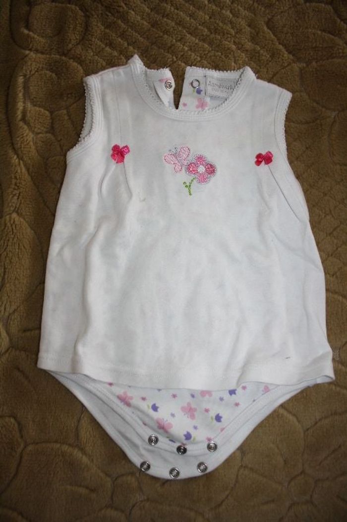 Bloomer blanc à motif fleurs