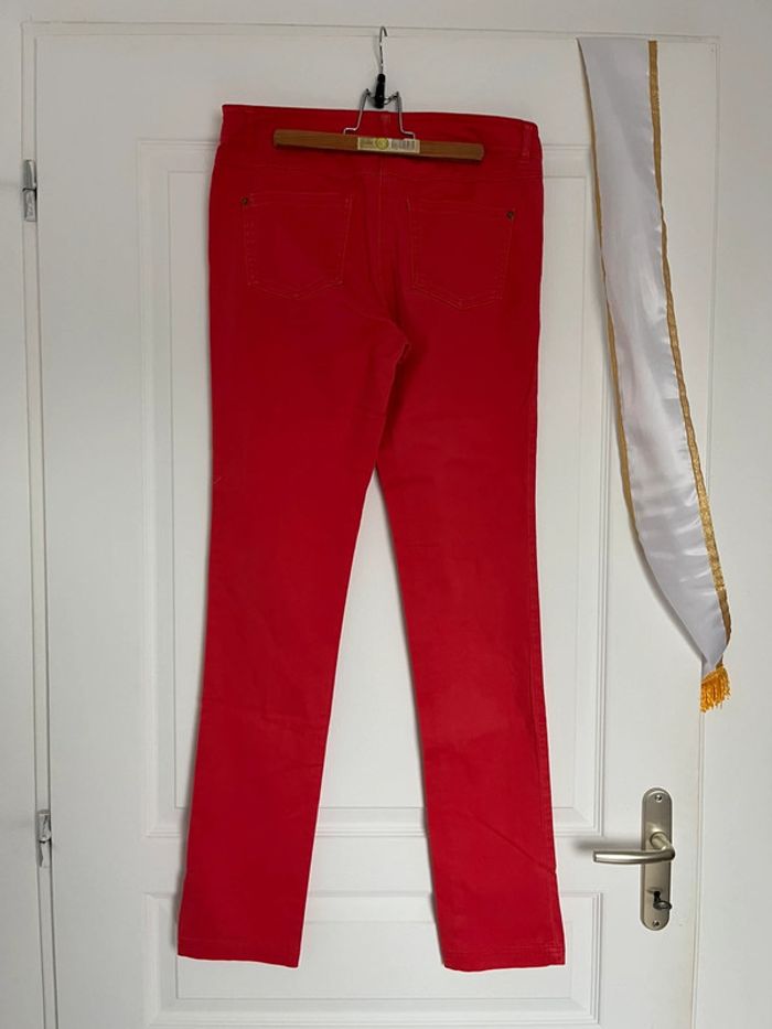 Ensemble (blouse Cache Cache + pantalon taille basse K Woman) taille M très bon état - photo numéro 14