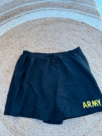 Short Army Homme Noir Taille L | Très Bon État | Style Militaire & Casual | SNVintagefr | BS1775