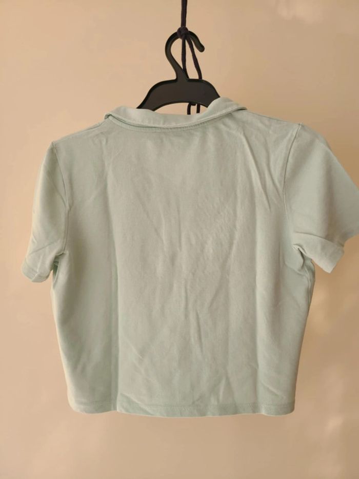 Polo turquoise • Cache Cache • taille M - photo numéro 3