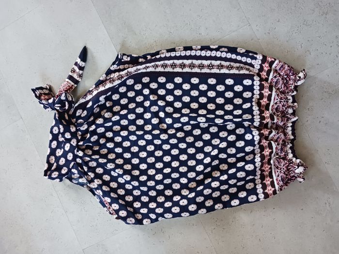 Top sans manches imprimé Taille unique fluide