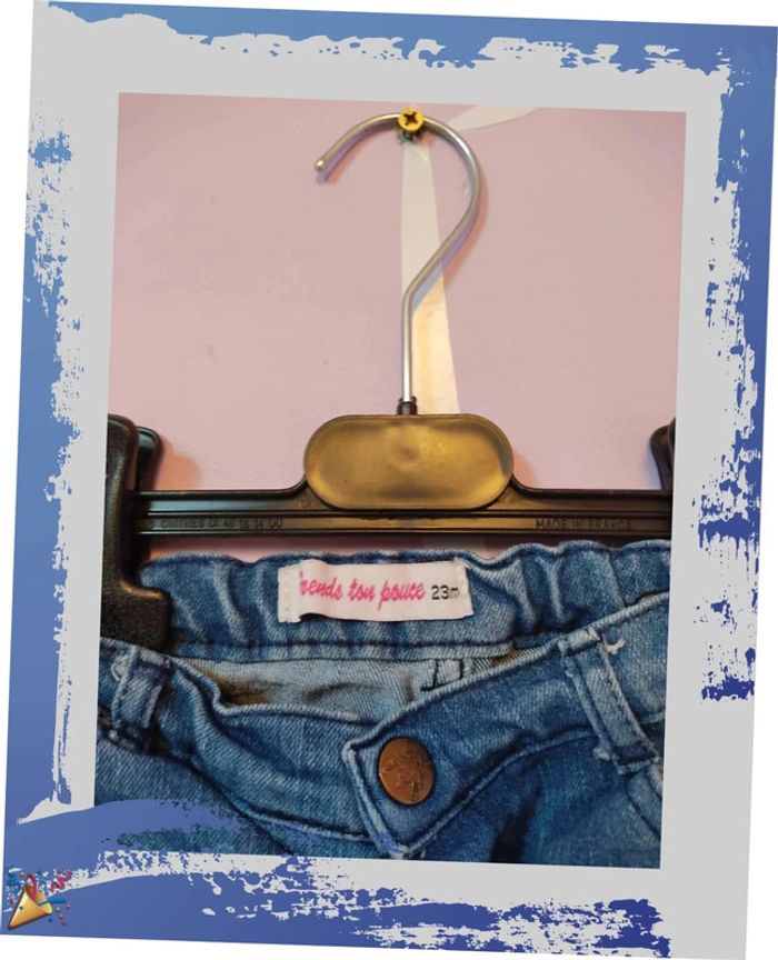 Short en jean 24 mois Prends ton pouce - photo numéro 3