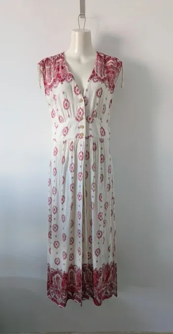 Tunique longue d'été brodée - Zara - taille L