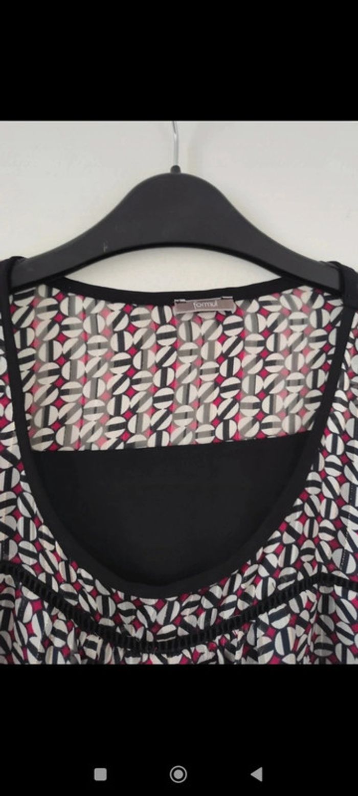 Blouse à motifs colorés taille 44 Formul - photo numéro 4