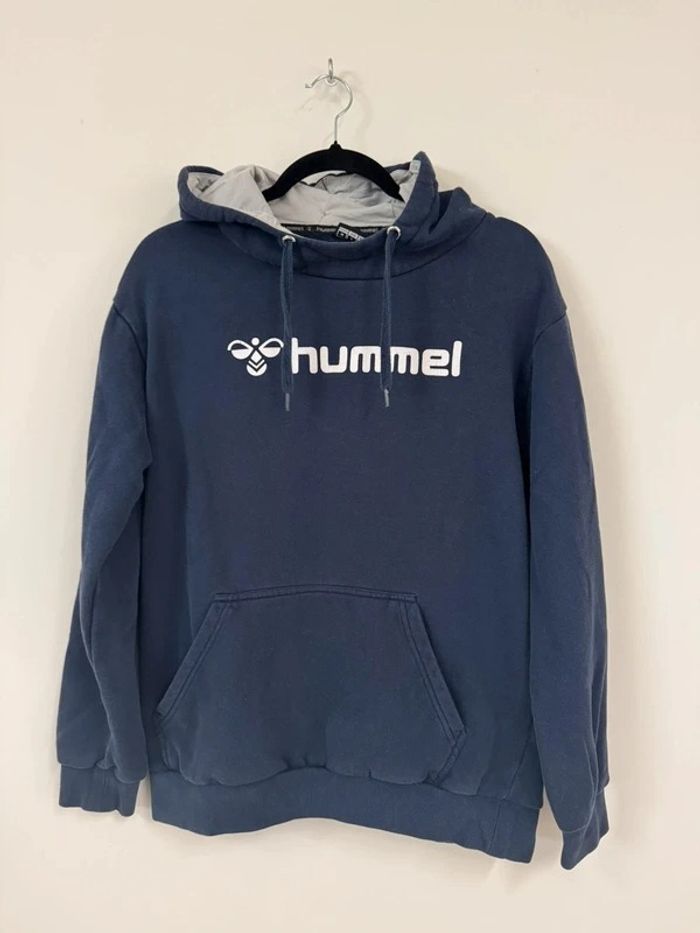 Sweat-shirt Hummel bleu avec logo brodé – Taille M - photo numéro 3