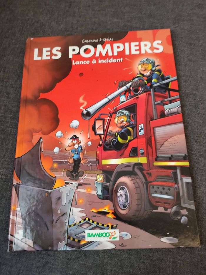 BD les pompiers lance à incident