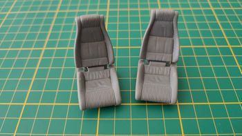 Lot x2 sièges pièce détachée miniature Bugatti EB110 1992 Maisto 1/18 1/18ème #B79