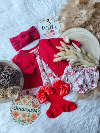 Ensemble été complet 5 pièces sergent major fille 3 mois 🎀