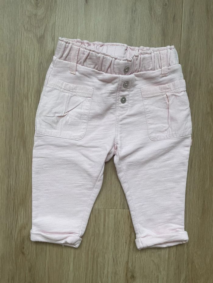 Pantalon Obaïbi rose 6 mois