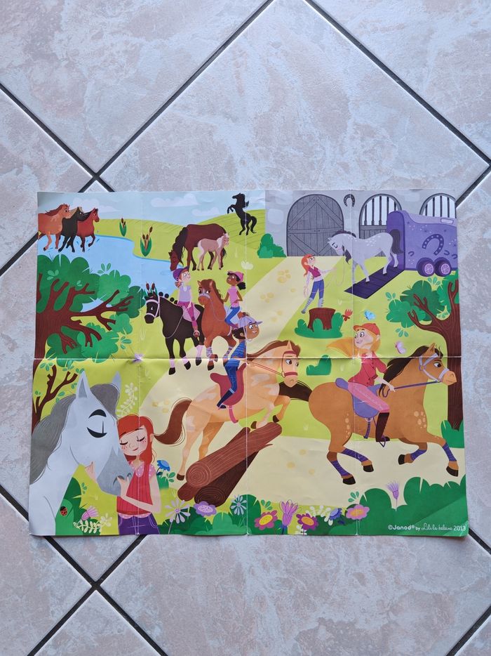 Puzzle équitation Janod 100 pièces - photo numéro 5