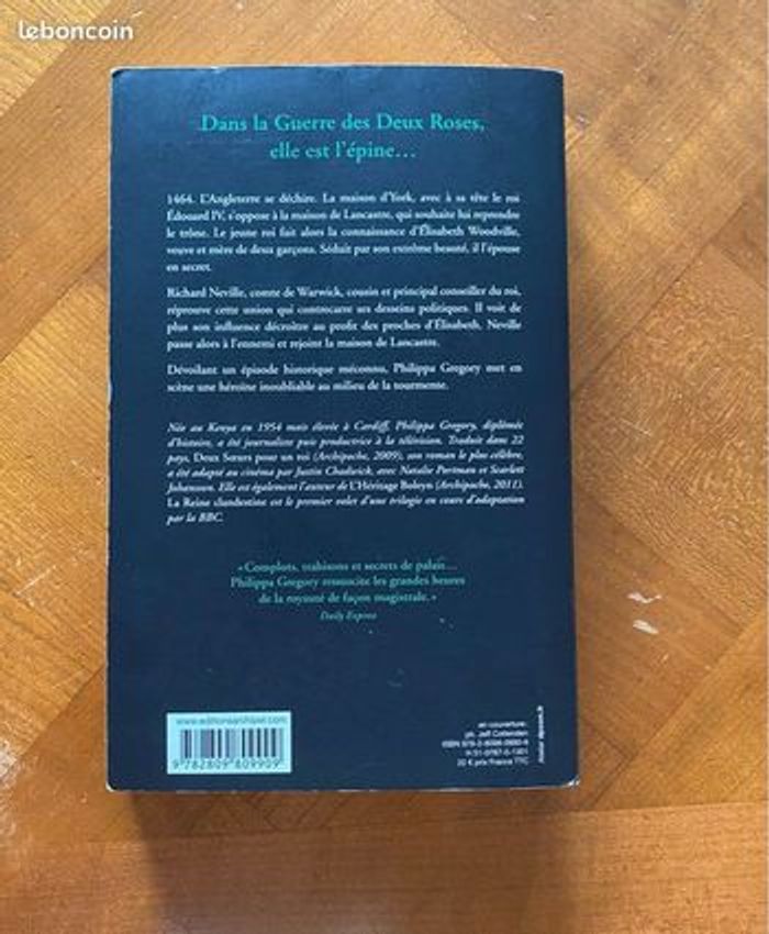 Livre La reine clandestine - Philippa Gregory - photo numéro 2